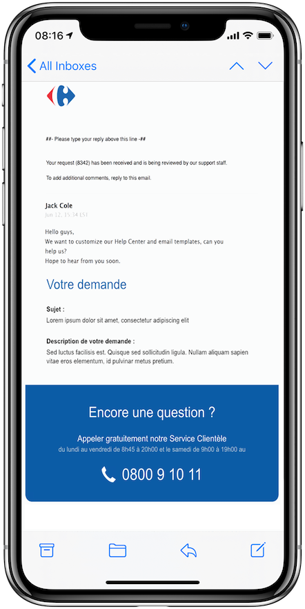 Email Template for Carrefour by Premium Plus