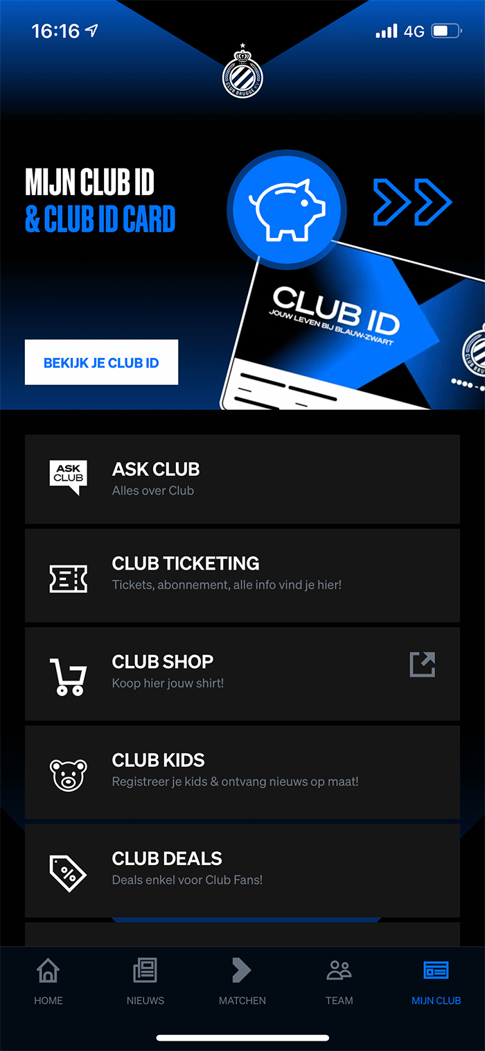 Reference - Club Brugge - Mobile SDK
