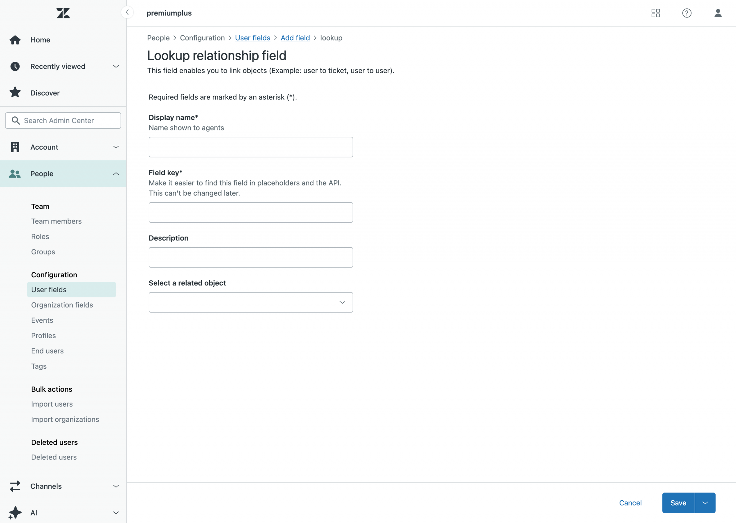 Lookup Relationship Fields in Zendesk Help Centre