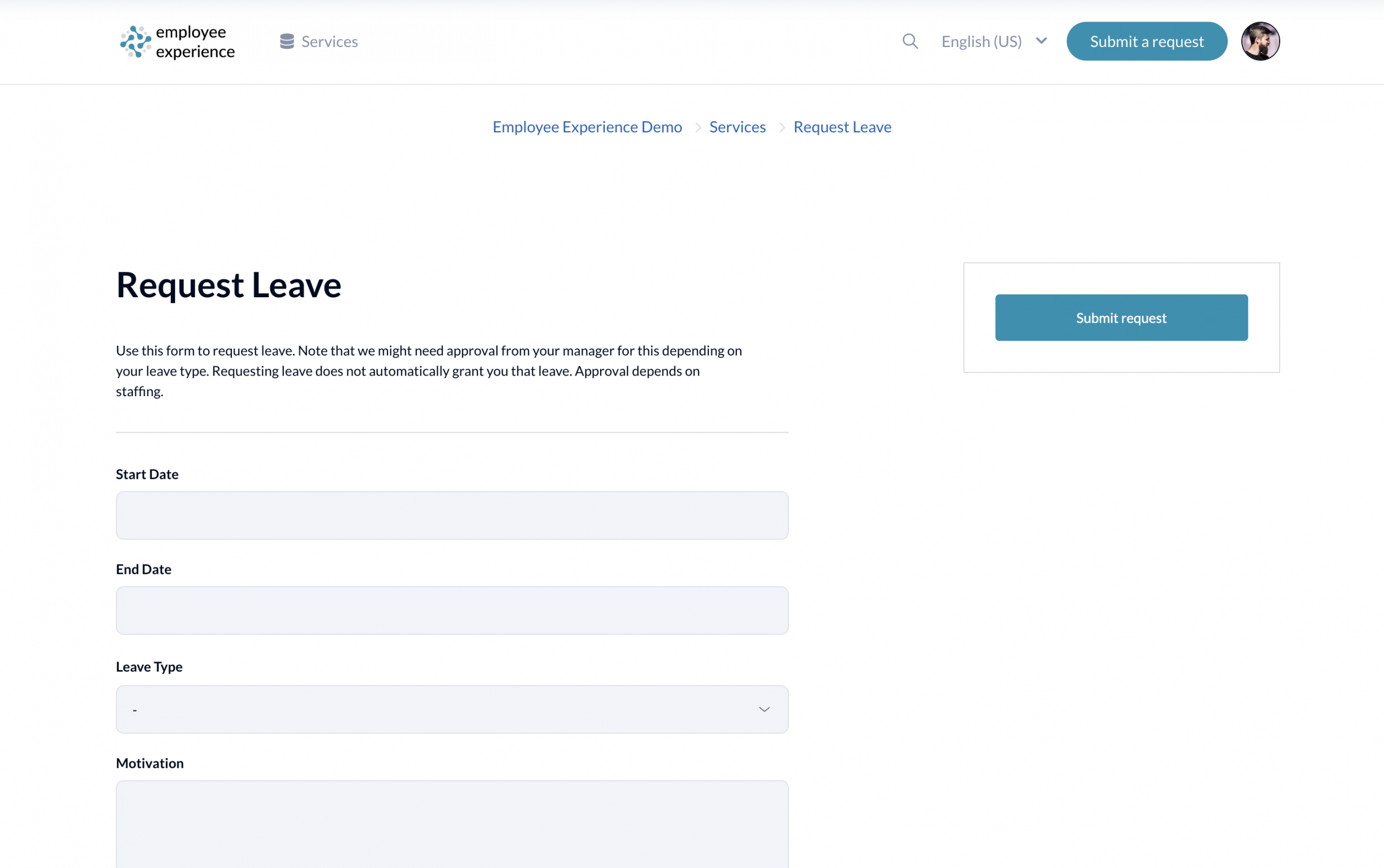 Service Catalogue in Zendesk Help Centre